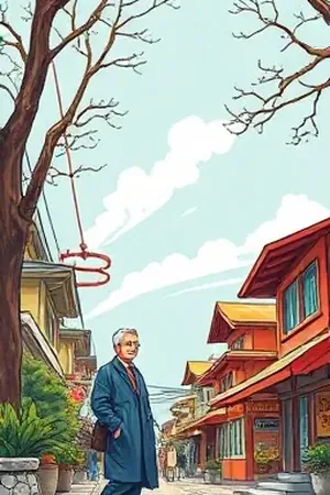 《归途九站》封面，站台行李与检票口